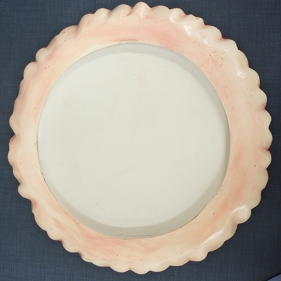 Vintage Ceramic Strawberry Cheesecake Recipe Decor for Kitchen Wall, White, Pink - Picture 3 of 4